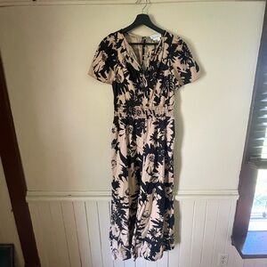 Anthropologie sunflower jumpsuit